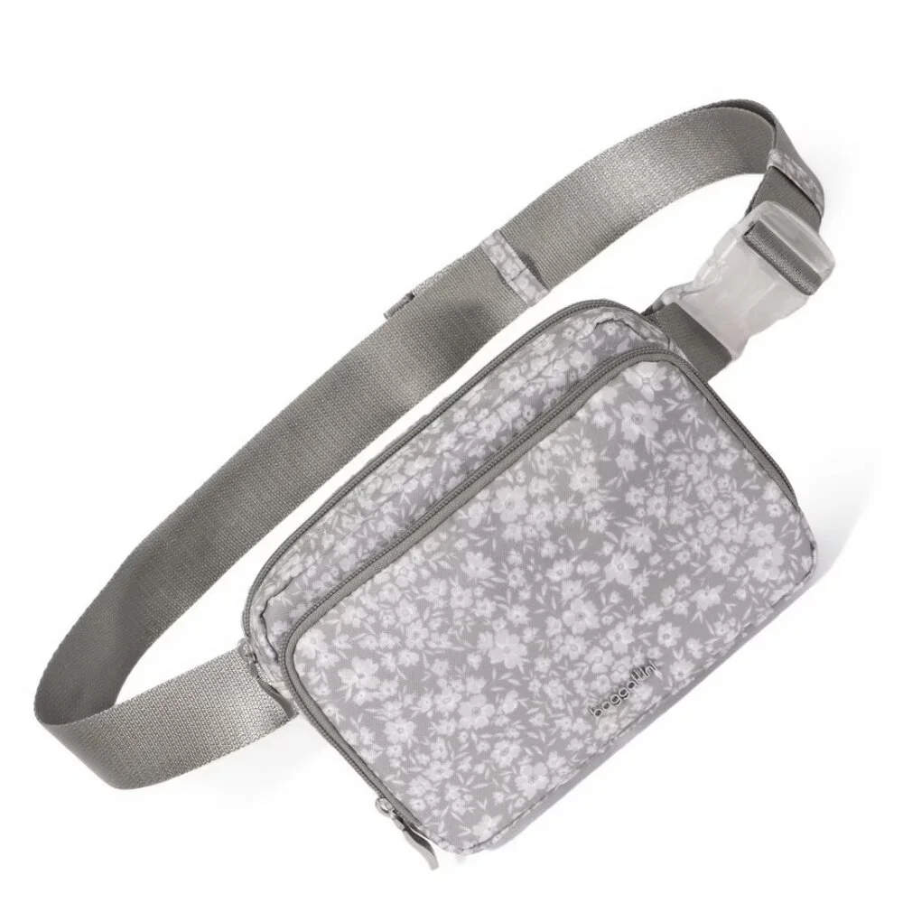 baggallini Light Petal Gray Modern Belt Bag Sling/NWT - Picture 2 of 13